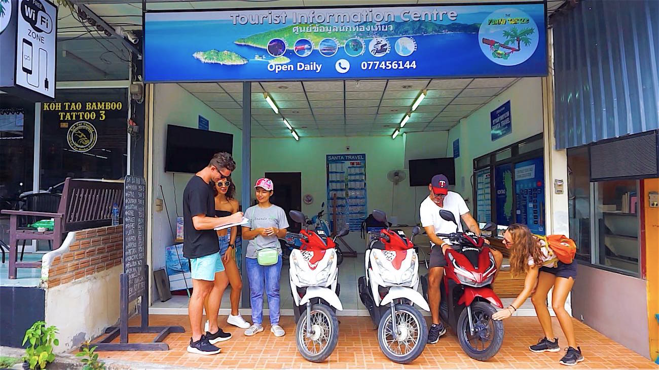 Mieten eines Fahrrads auf Koh Tao