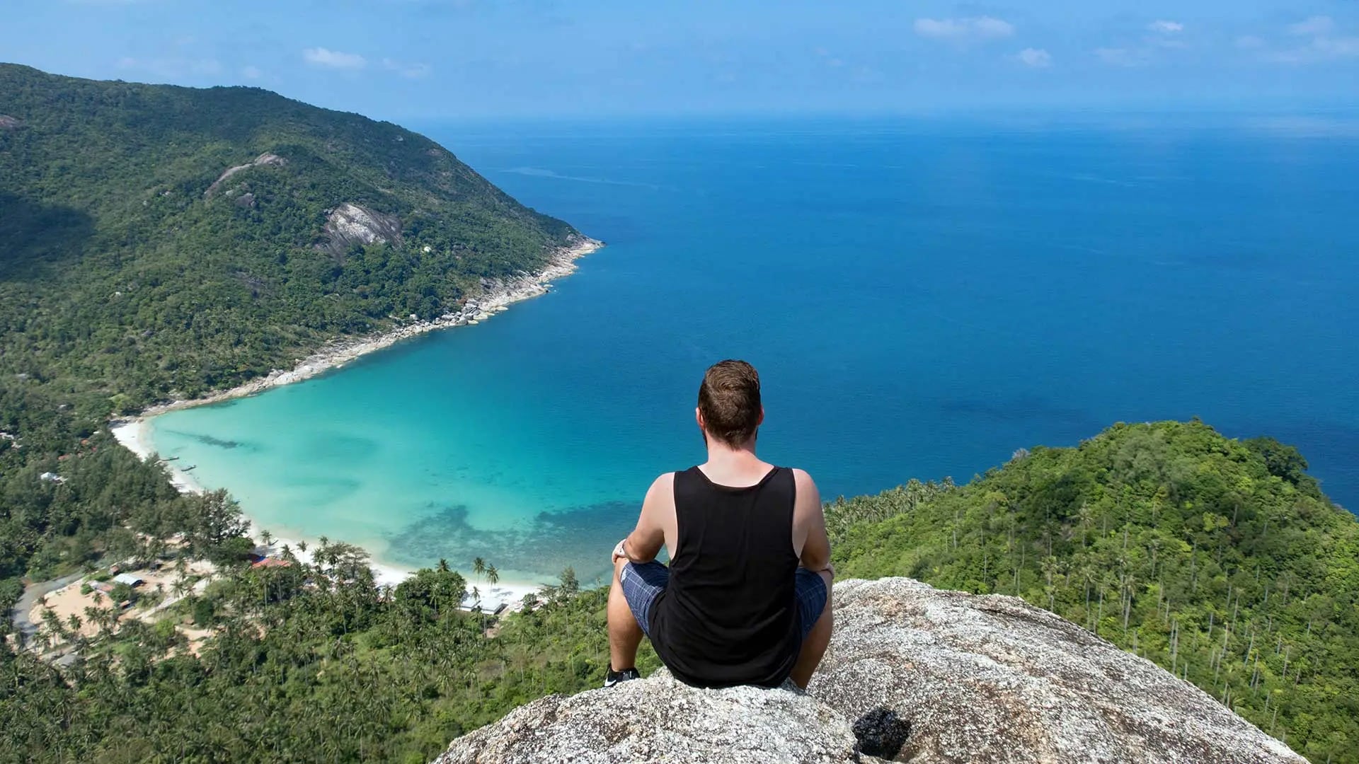 Wandern Sie zum Bottle Beach