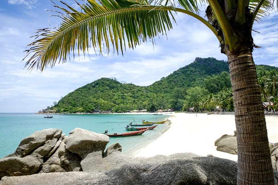 Blick auf Bottle Beach Koh Phangan